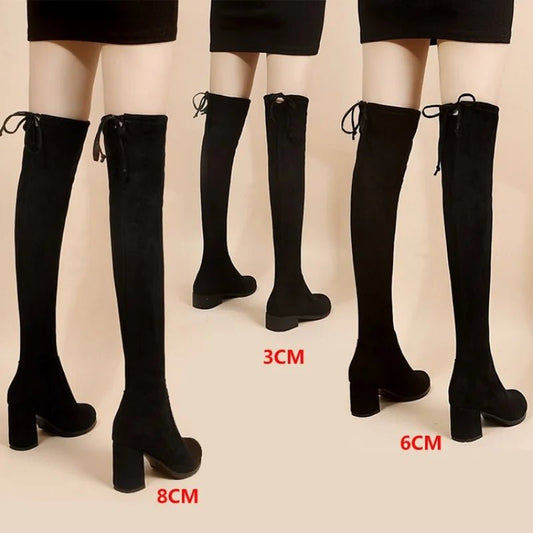 Bottes Hautes Elastiques à Fermeture - deslyshopping