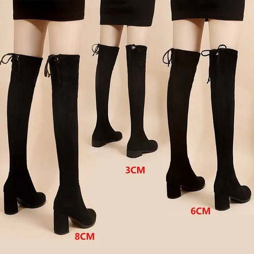 Bottes Hautes Elastiques à Fermeture - deslyshopping