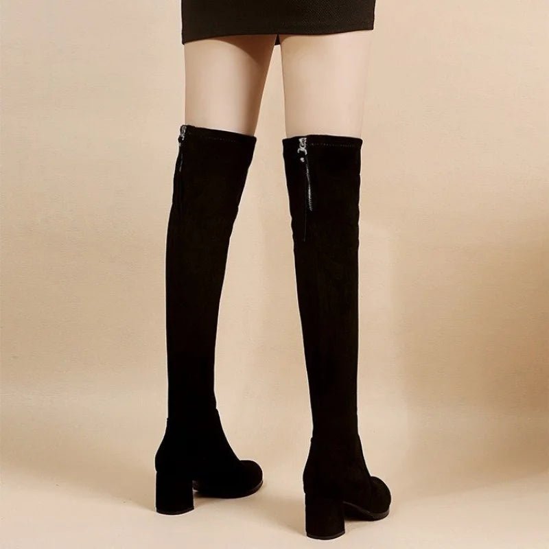 Bottes Hautes Elastiques à Fermeture - deslyshopping