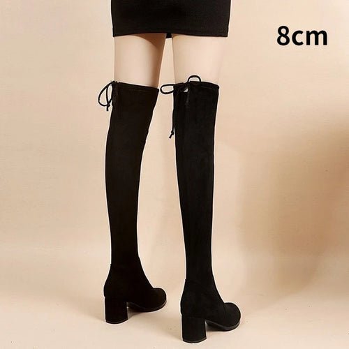 Bottes Hautes Elastiques à Fermeture - deslyshopping