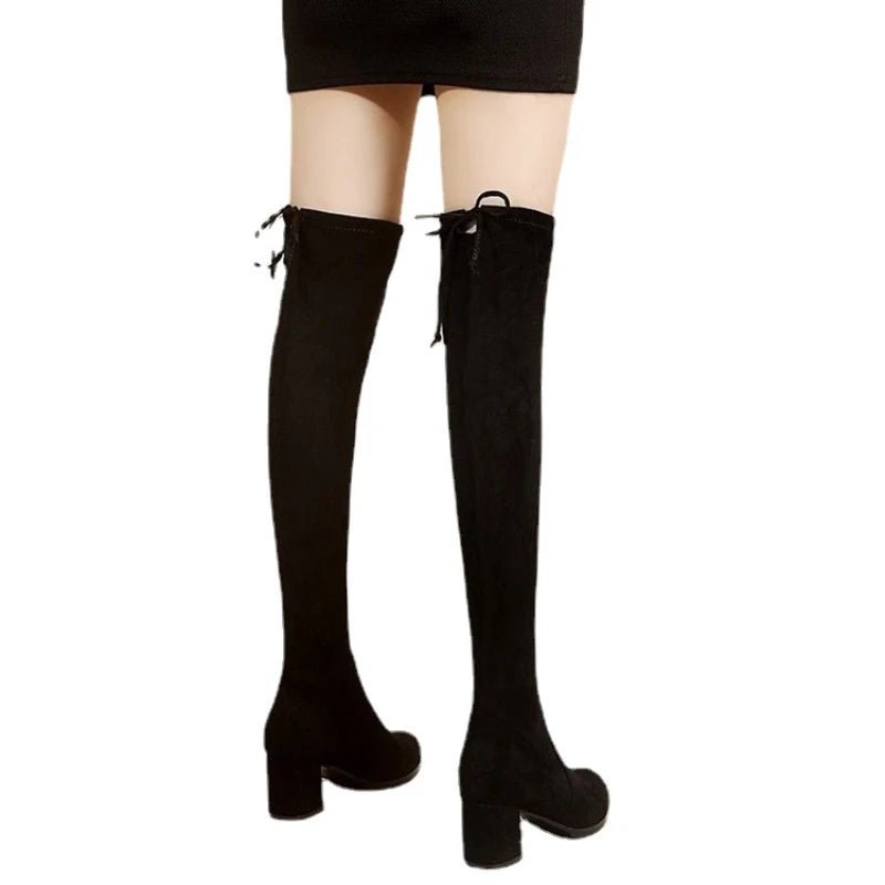 Bottes Hautes Elastiques à Fermeture - deslyshopping