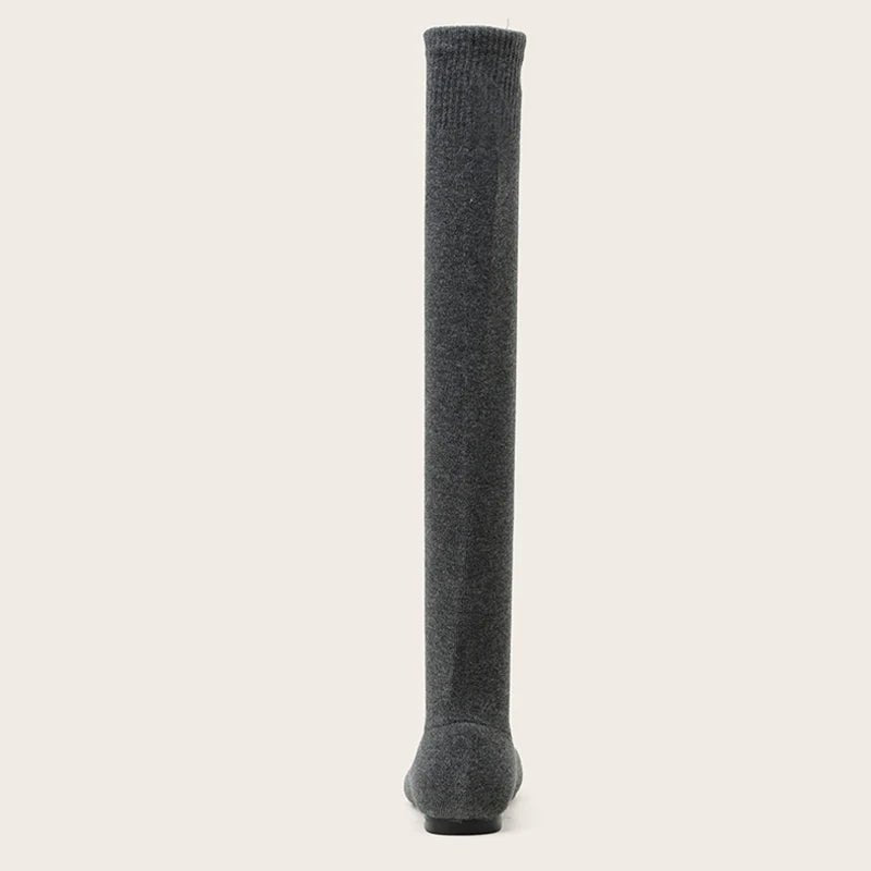 Bottes Longues Slim Jambe Cuissardes Chaussettes Hautes Stretch - deslyshopping