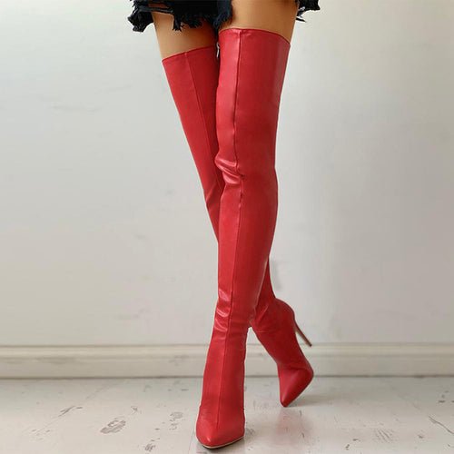 👢 Bottes Noires Sexy au - Above du Genou - deslyshopping