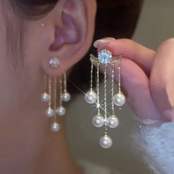 Boucles d'oreilles à tige en cristal - deslyshopping