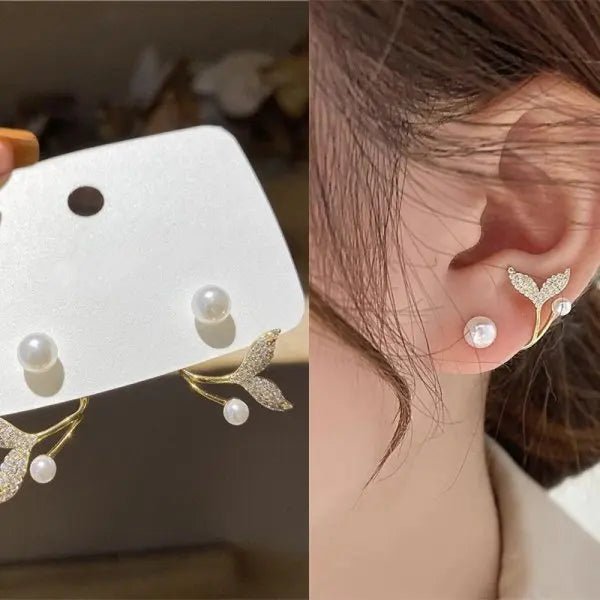 Boucles d'oreilles à tige en cristal - deslyshopping