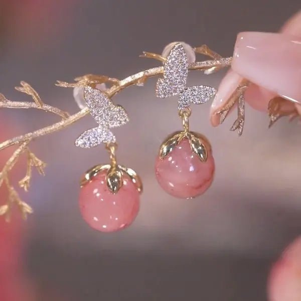 Boucles d'oreilles à tige en cristal - deslyshopping