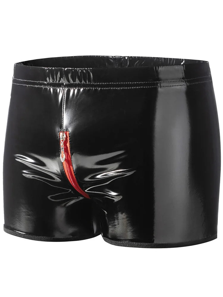 Boxer en similicuir brillant S - 5XL - deslyshopping