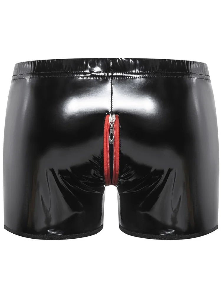 Boxer en similicuir brillant S - 5XL - deslyshopping