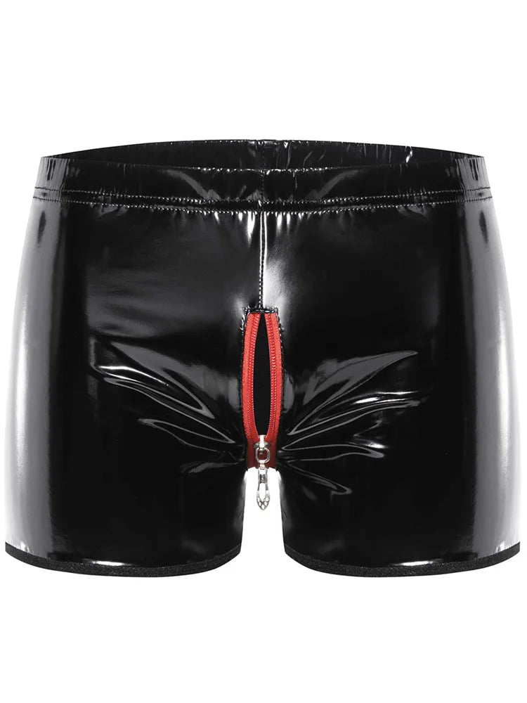 Boxer en similicuir brillant S - 5XL - deslyshopping