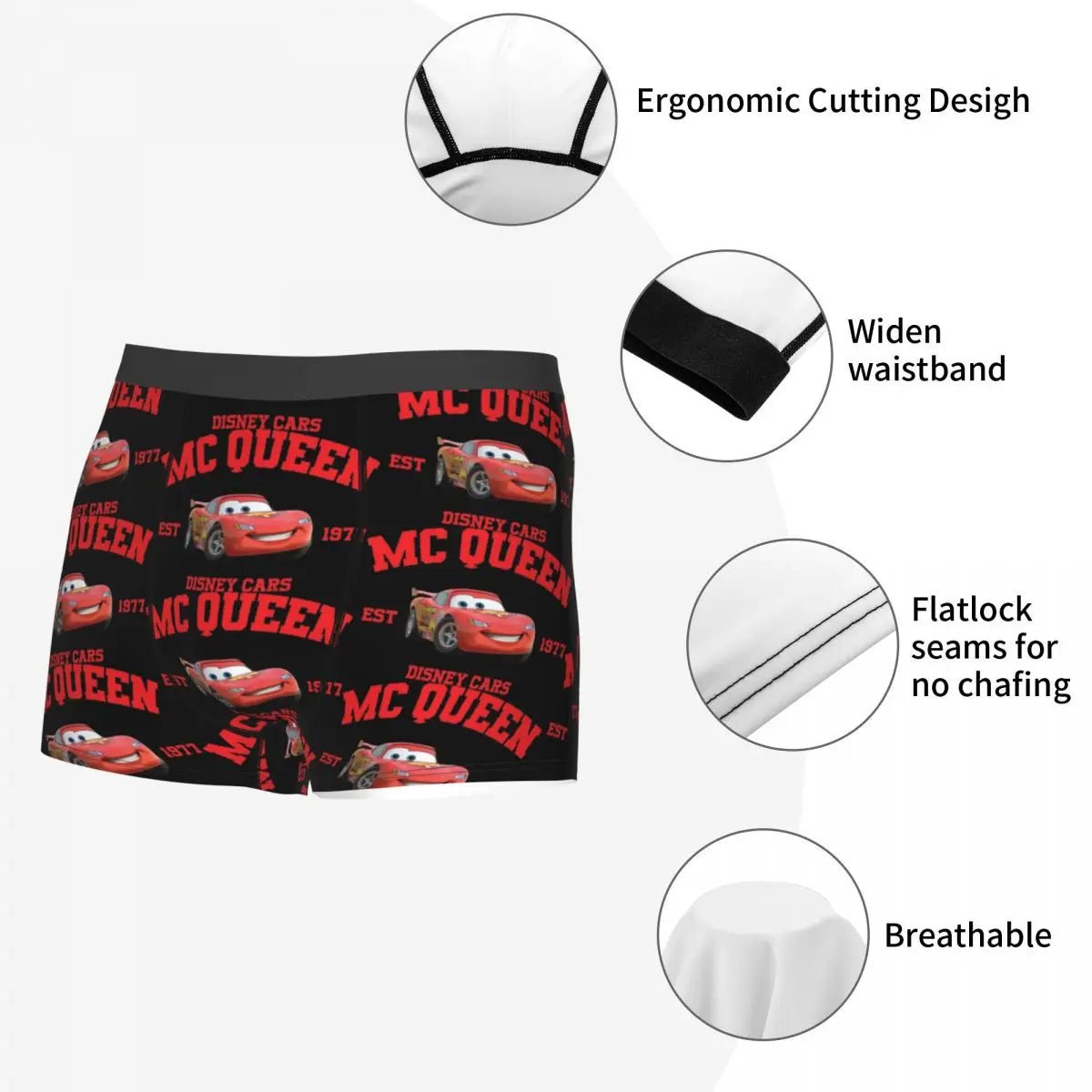 Boxer Homme Lightning McQueen - deslyshopping