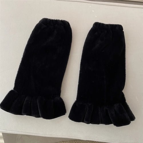 Chaussettes de Bottes en Fourrure Léopard Y2K - deslyshopping
