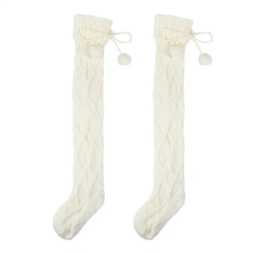Chaussettes d'Hiver de Noël au - dessus du Genou - deslyshopping