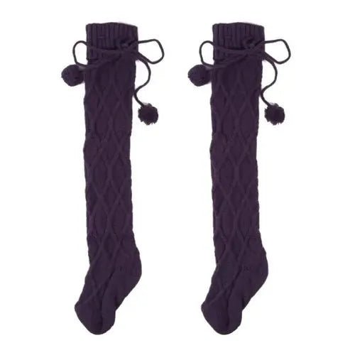 Chaussettes d'Hiver de Noël au - dessus du Genou - deslyshopping