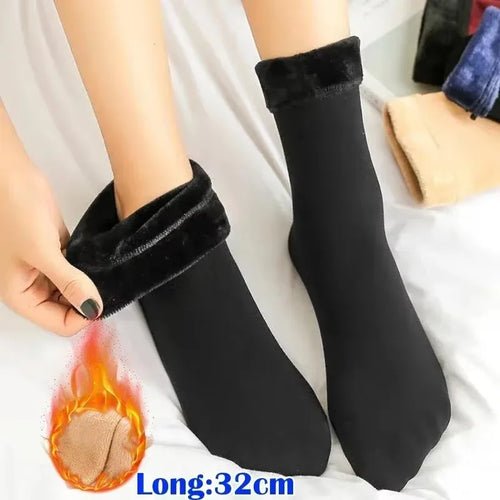 Chaussettes d'hiver en Velours Epais - deslyshopping