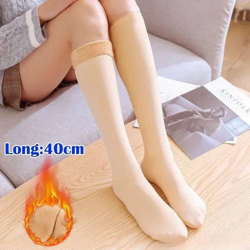 Chaussettes d'hiver en Velours Epais - deslyshopping