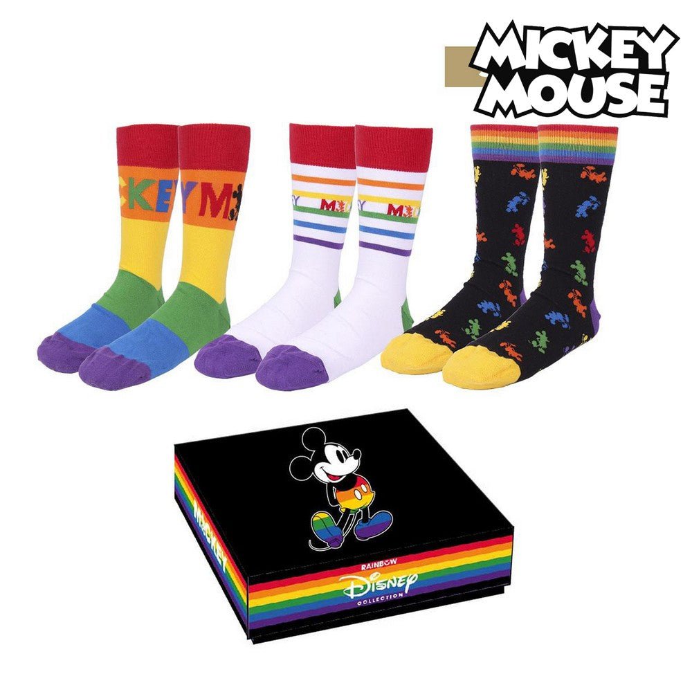 🧦 Chaussettes Disney Pride 🌈 – Lot de 3 paires - deslyshopping