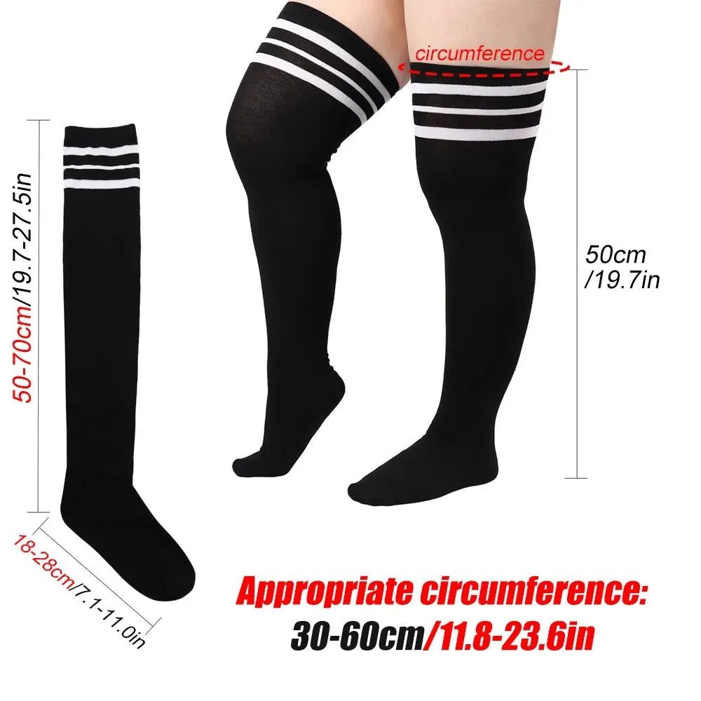 Chaussettes Hautes Grande Taille pour Femmes 👢 - deslyshopping