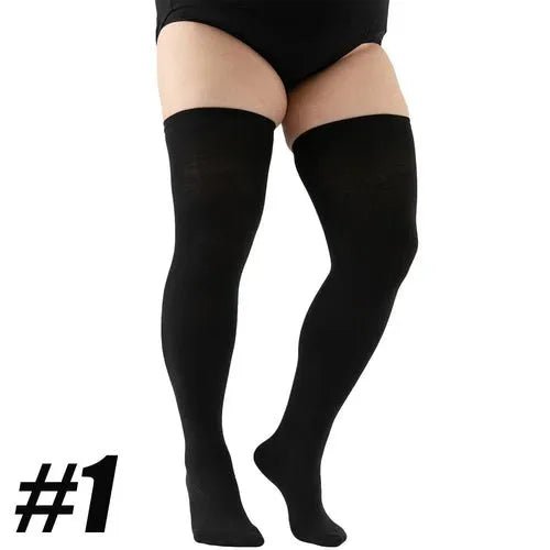 Chaussettes Hautes Grande Taille pour Femmes 👢 - deslyshopping