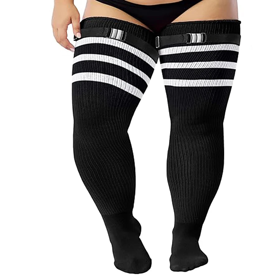 🧦 Chaussettes Hautes Grande Taille – Spécial Cuisses Épaisses | - deslyshopping