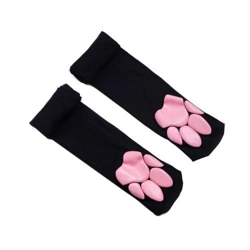 🐾 Chaussettes Hautes Patte de Chat Lolita – Cosplay Kawaii - deslyshopping