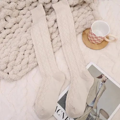 🧦 Chaussettes Longues en Laine et Cachemire - deslyshopping