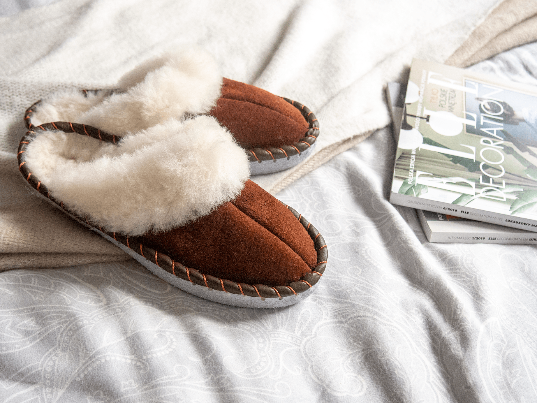 ✨ Chaussons en Peau de Mouton Naturelle - deslyshopping