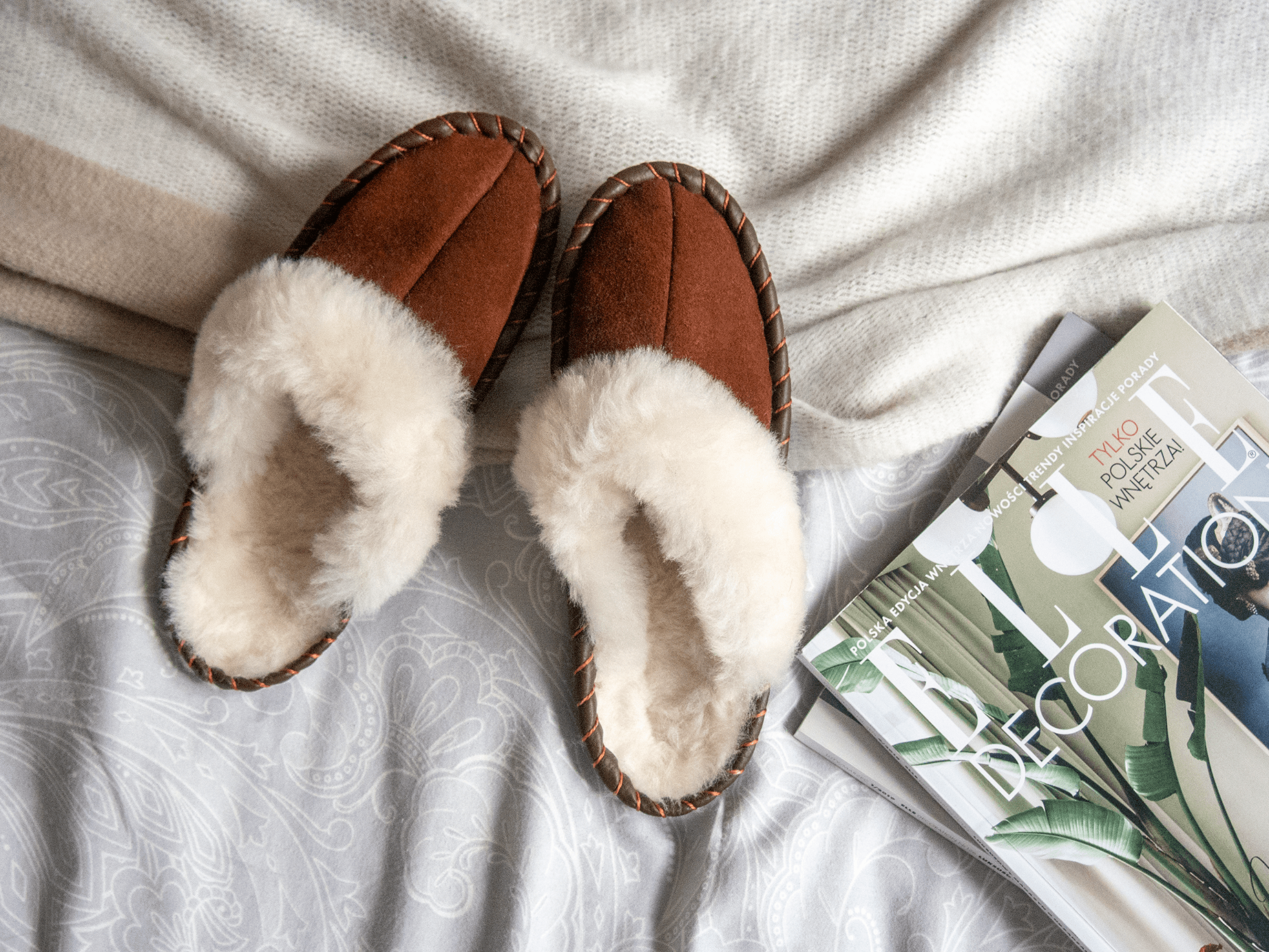 ✨ Chaussons en Peau de Mouton Naturelle - deslyshopping