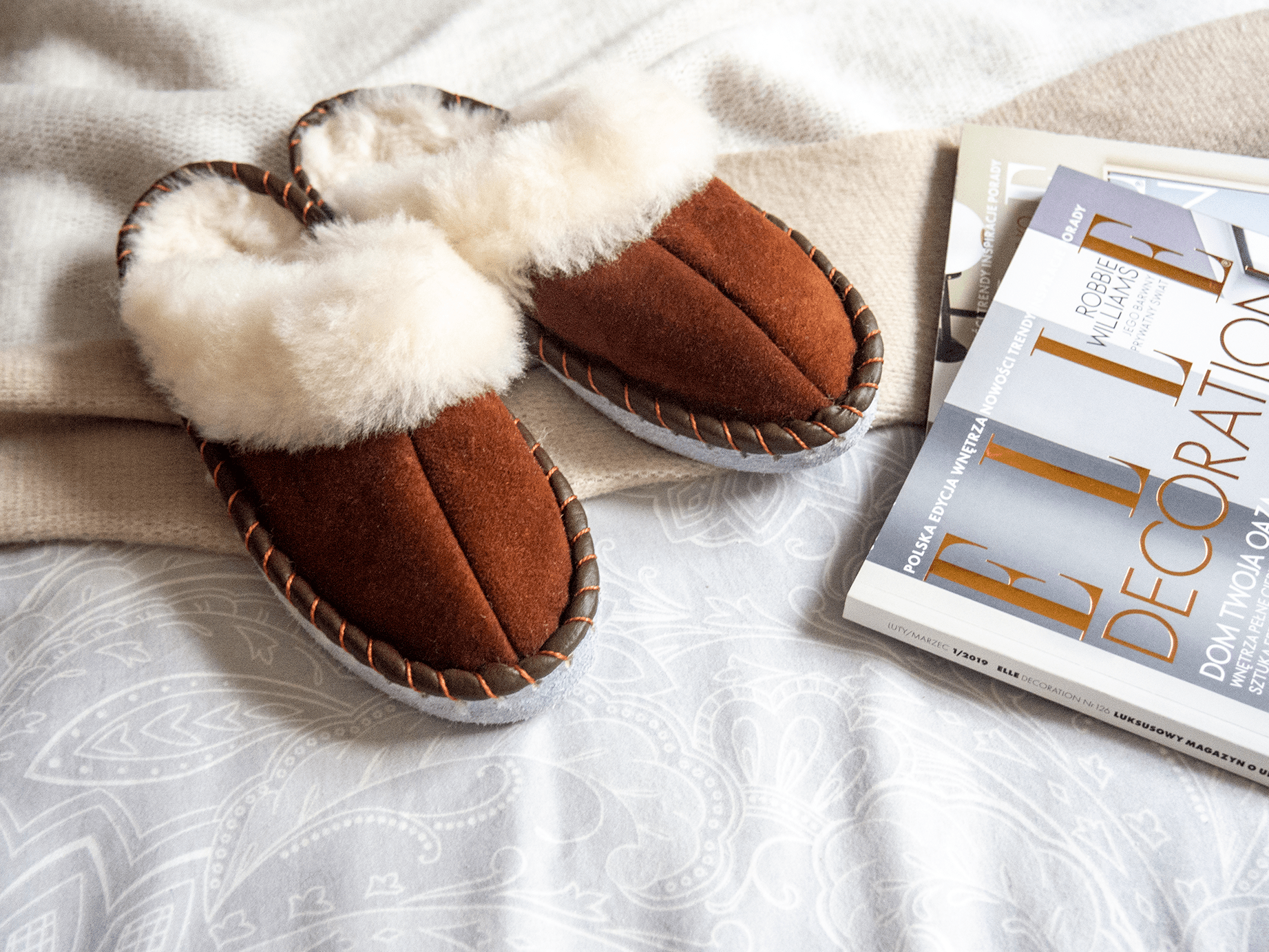 ✨ Chaussons en Peau de Mouton Naturelle - deslyshopping