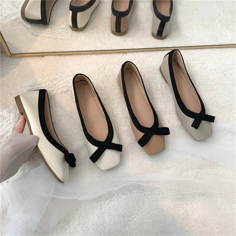 Chaussures Plates à Bout Carré - deslyshopping