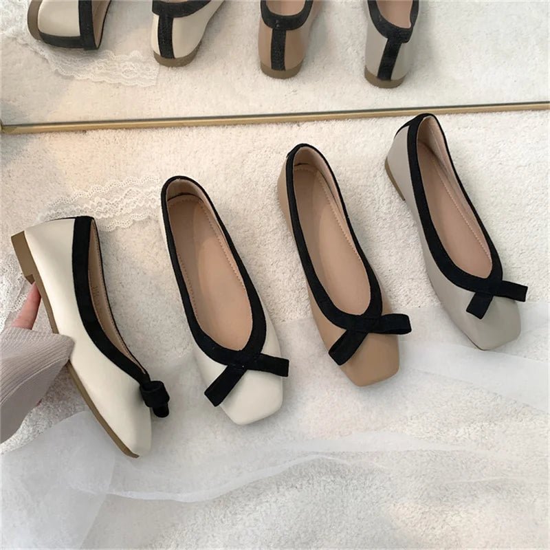 Chaussures Plates à Bout Carré - deslyshopping