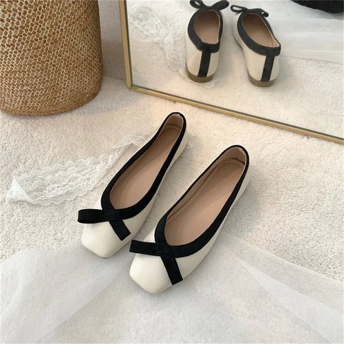 Chaussures Plates à Bout Carré - deslyshopping