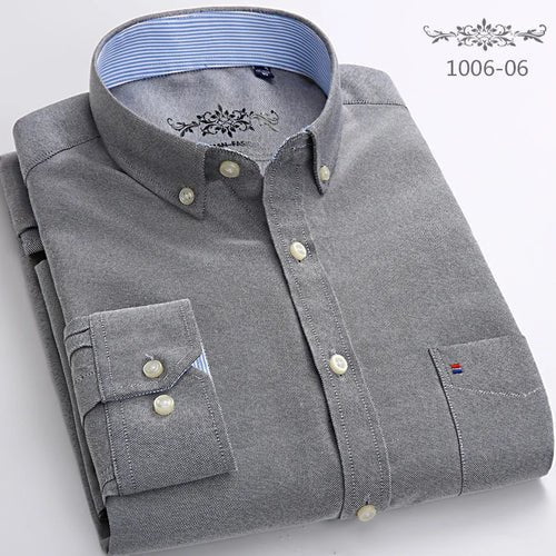 Chemise à Manches Longues Oxford - deslyshopping