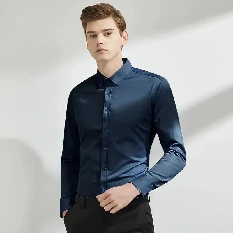 👔 Chemise Élastique à Manches Longues - deslyshopping