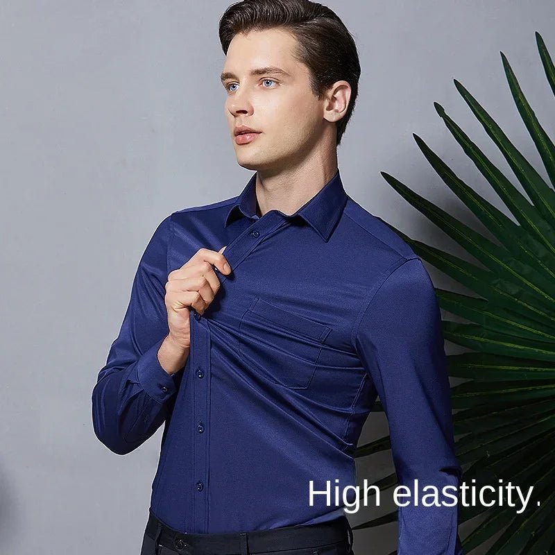 👔 Chemise Élastique à Manches Longues - deslyshopping