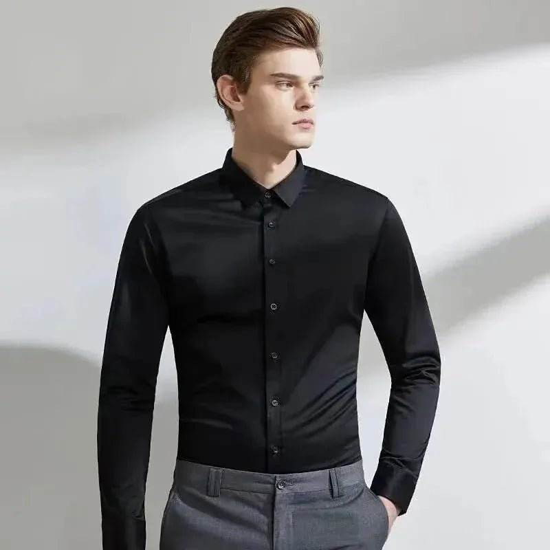 👔 Chemise Élastique à Manches Longues - deslyshopping