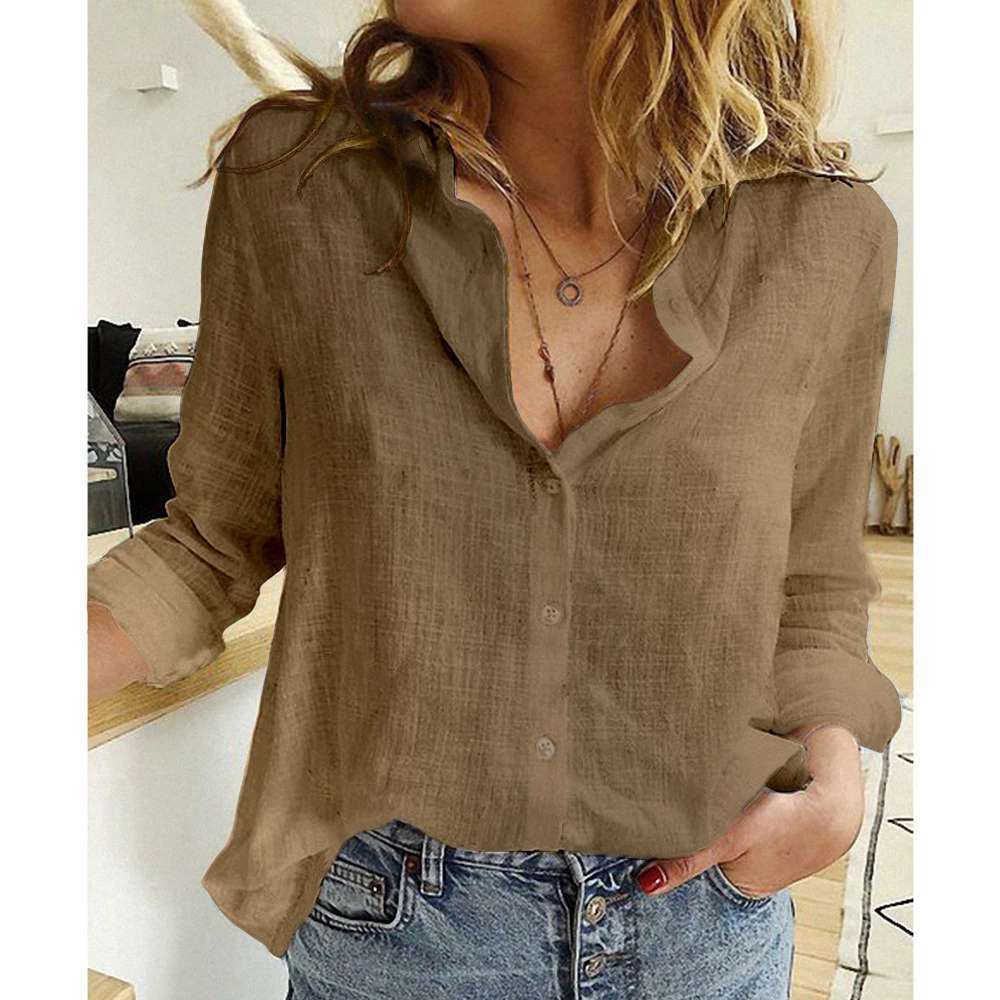 chemise en coton et lin - deslyshopping
