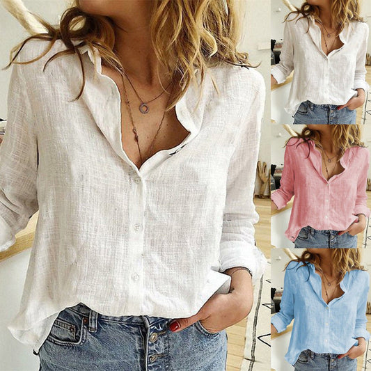 chemise en coton et lin - deslyshopping