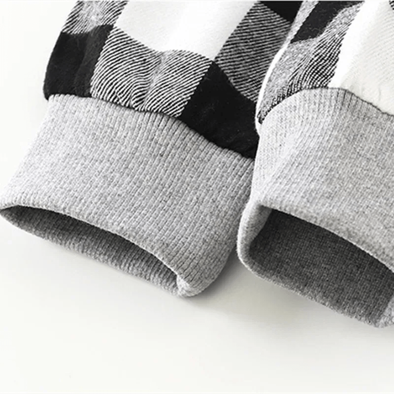 👕 Chemises à capuche pour enfants – Style à carreaux - deslyshopping