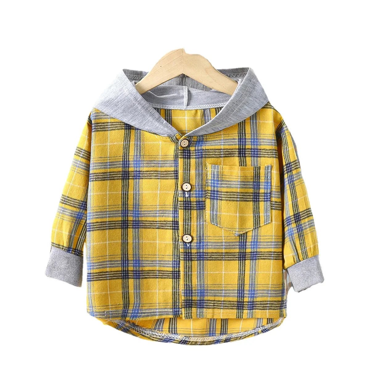 👕 Chemises à capuche pour enfants – Style à carreaux - deslyshopping