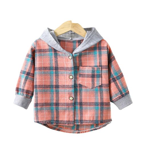 👕 Chemises à capuche pour enfants – Style à carreaux - deslyshopping
