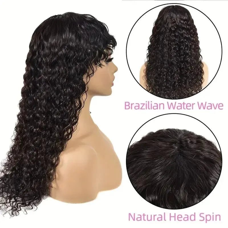 Cheveux ondulés avec frange - deslyshopping