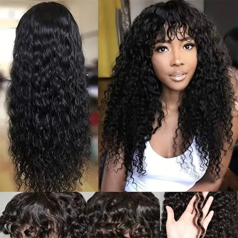 Cheveux ondulés avec frange - deslyshopping