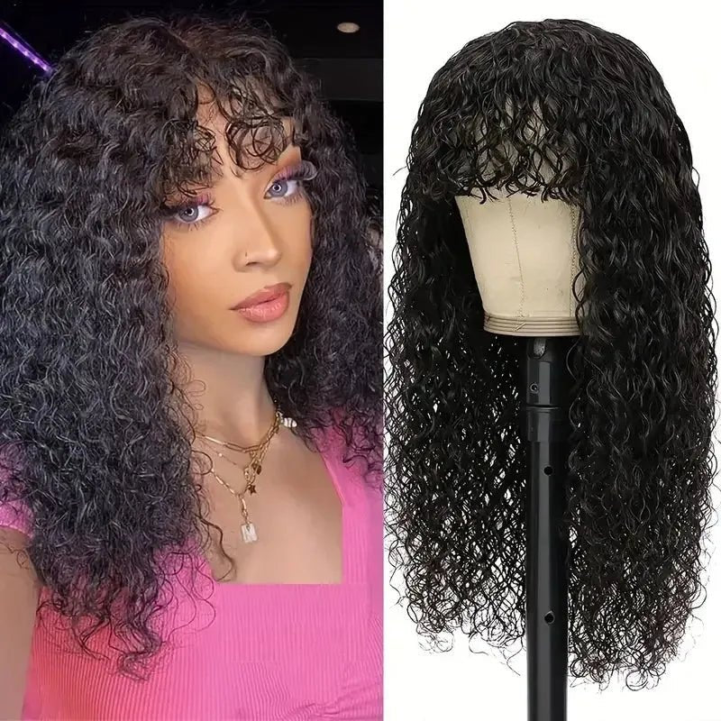 Cheveux ondulés avec frange - deslyshopping