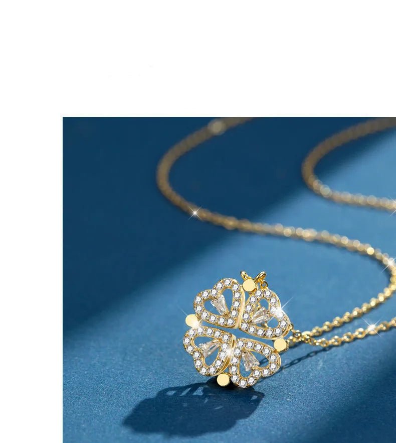 🌿 Collier Trèfle Pliable ANKA en Argent Sterling S925 🌿 - deslyshopping