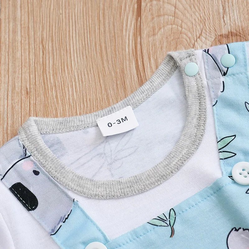 🌞👶 Combinaison d'été pour nouveau - né, imprimé koala bleu 🐨 - deslyshopping