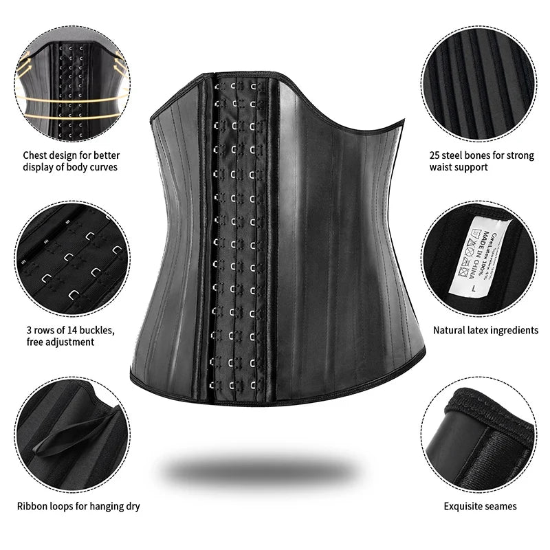 Corset amincissant en latex - deslyshopping