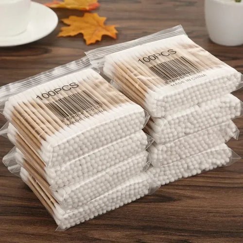🍼 Cotons - Tiges à Double Extrémité - Lot de 5 (500 pièces) 🍼 - deslyshopping