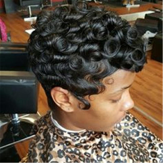 Coupe Pixie Naturelle - 100 % Cheveux Humains - deslyshopping