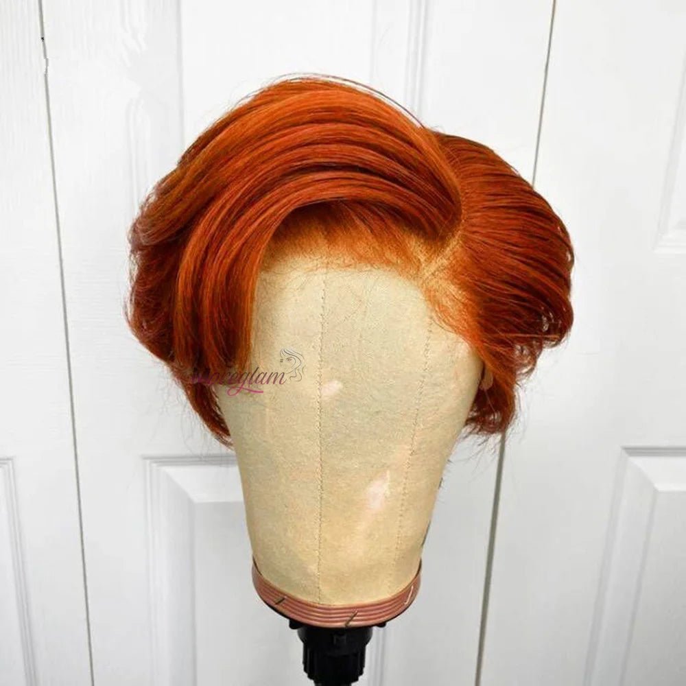 coupe Pixie perruque orange - deslyshopping
