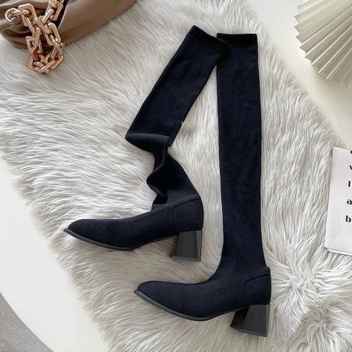 🖤 Cuissardes Chaussettes Femme - deslyshopping